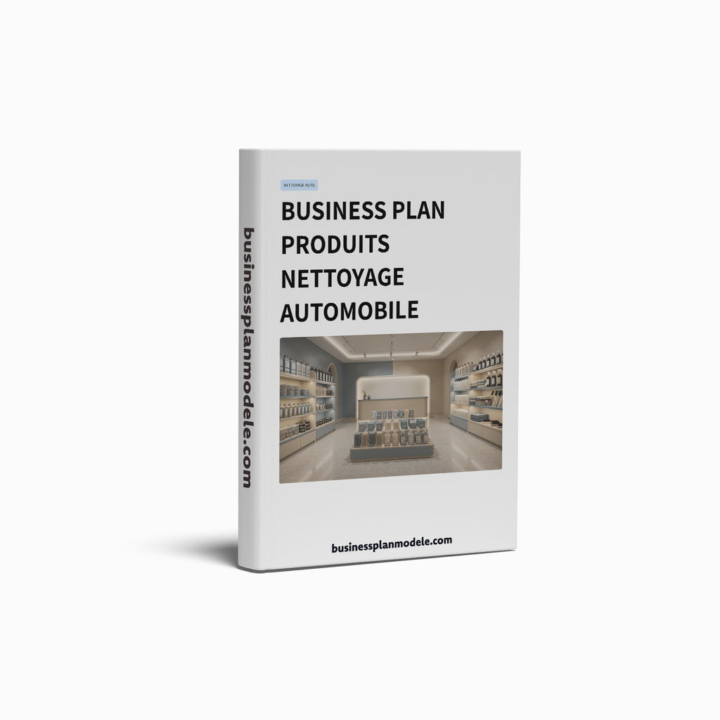 Business Plan Produits Nettoyage Automobile